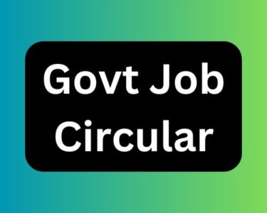 Govt Job Circular