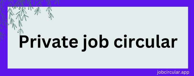 Company Job Circular