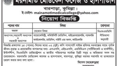 Mainamoti Medical College and Hospital Job Circular