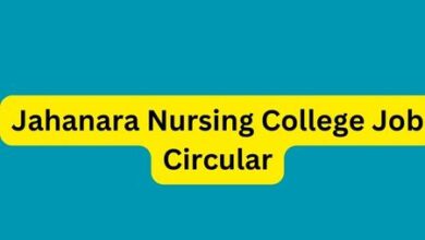 Jahanara Nursing College Job Circular