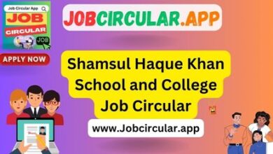 Shamsul Haque Khan School and College New Job