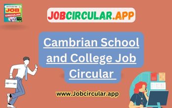 Cambrian School and College Job Circular