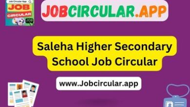 Saleha Higher Secondary School Job Circular