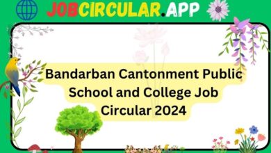 Bandarban Cantonment Public School and College Job Circular 2024