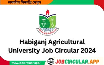 Habiganj Agricultural University Job Circular 2024