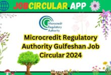 Microcredit Regulatory Authority Gulfeshan Job Circular 2024