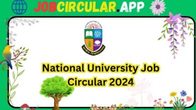 National University Job Circular 2024