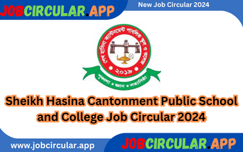 Sheikh Hasina Cantonment Public School and College Job Circular 2024